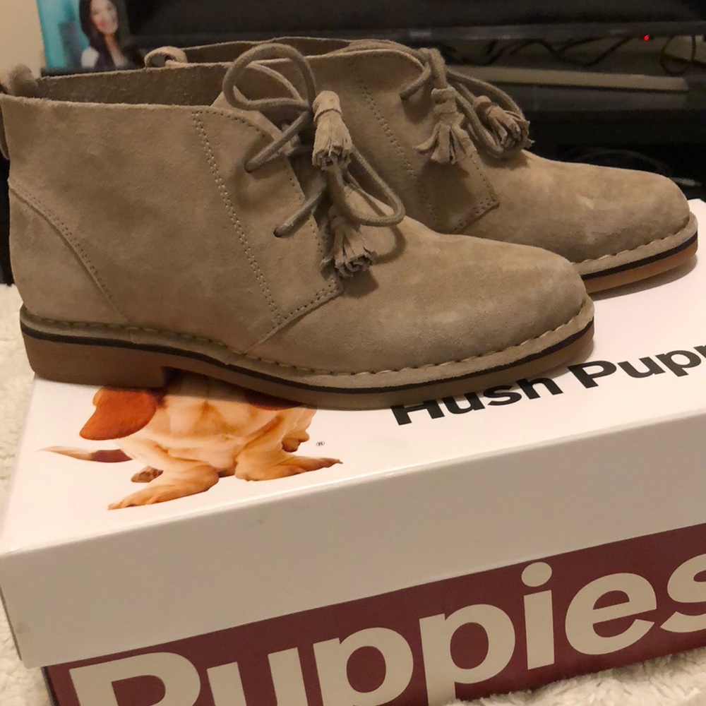Hush puppies suede boots